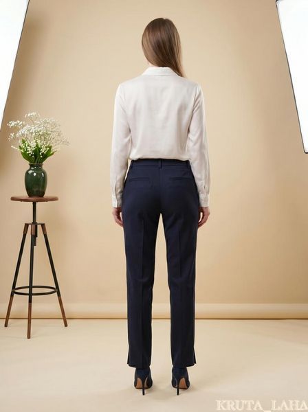 Штани темно-сині NEXT Tailoring slim завужені розмір 40-42 KL-TR-181 фото