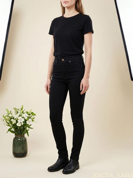 Джинси чорні ASOS DESIGN Sculpt Me висока талія розмір W24 KL-JN-104 фото